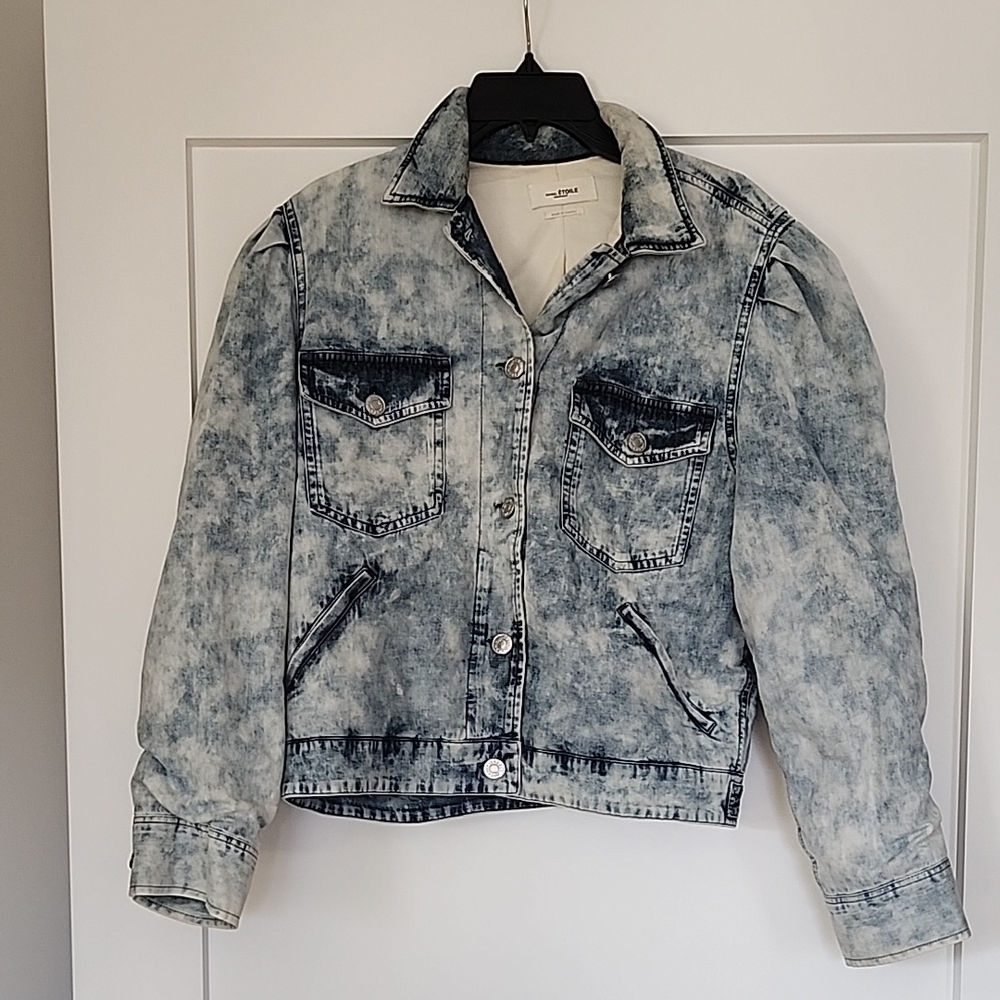 Isabel Étoile Marant Acid Wash Denim Jacket